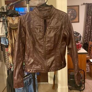 Brown leather Jacket